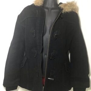 Steve Madden Wool Toggle Parka Winter Coat M